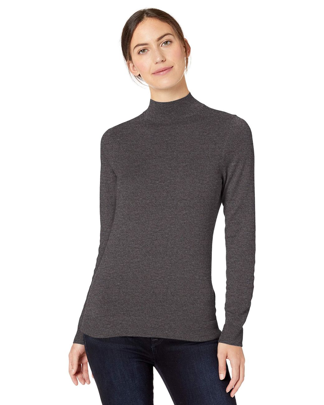 Amazon Essentials Cashmere Lightweight Long-sleeve Mockneck Sweater in ...