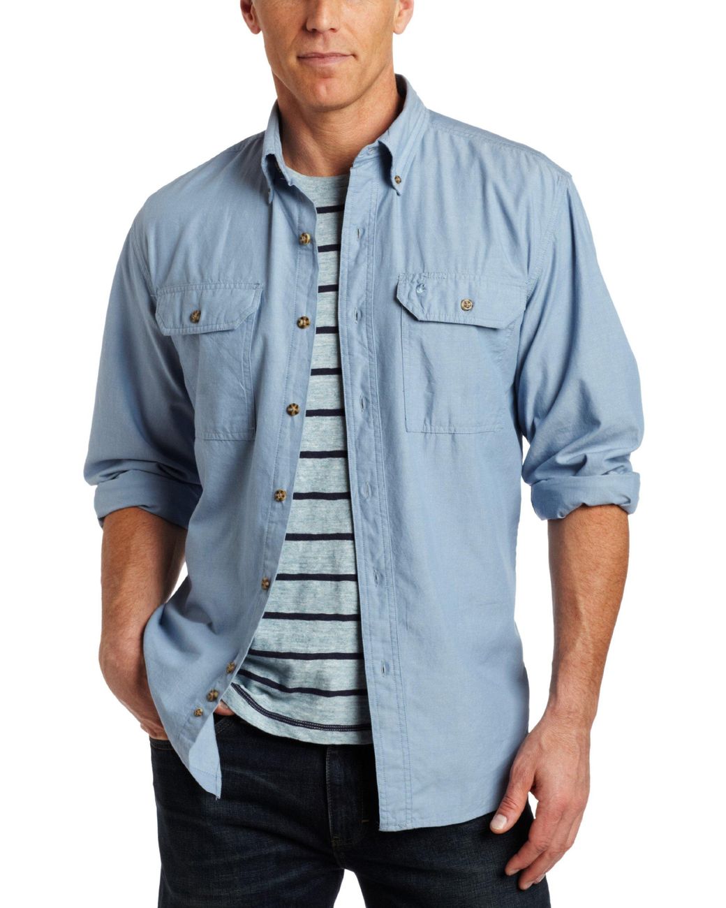 carhartt men's fort lightweight chambray