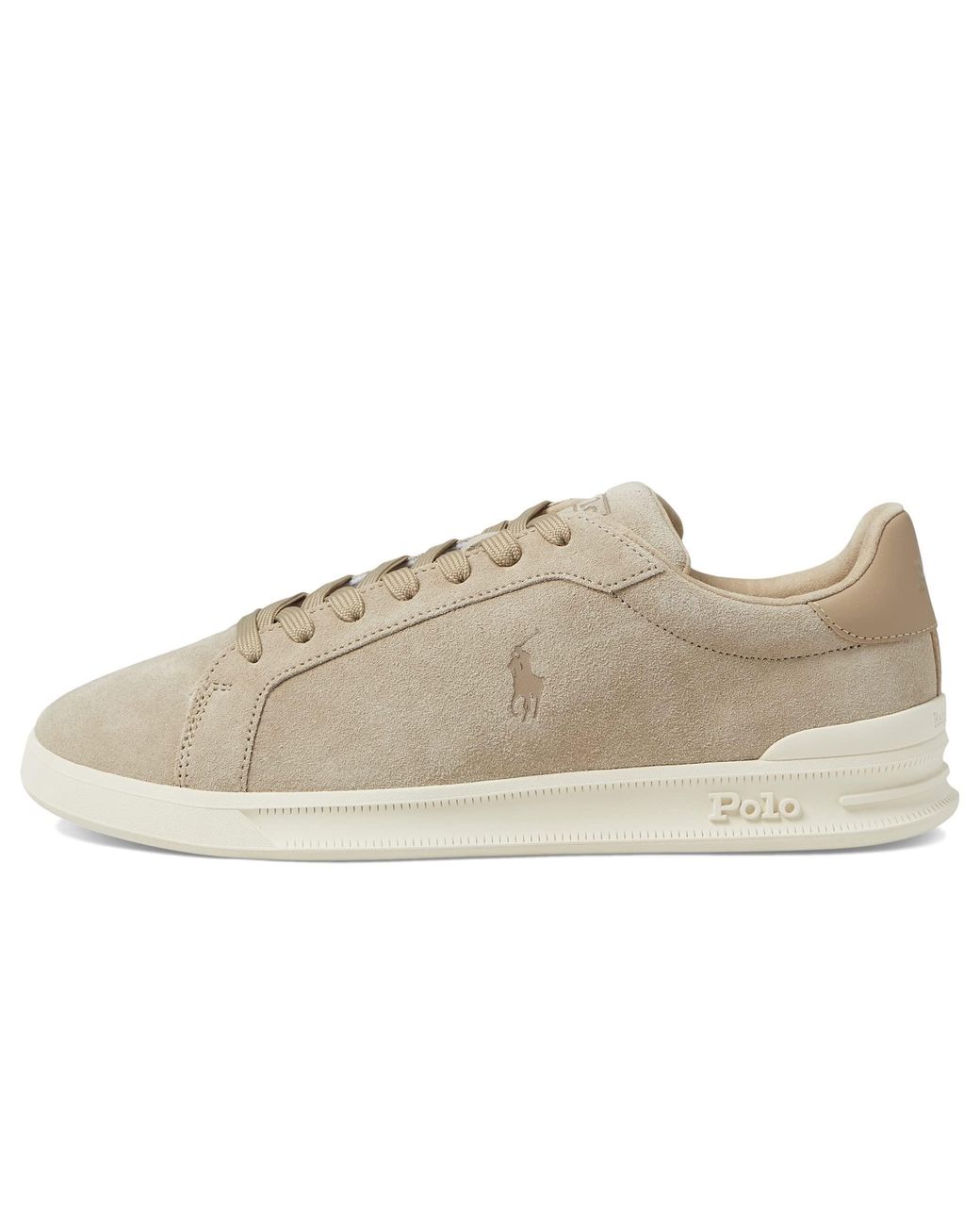 Polo Ralph Lauren Suede/ecru Outsole-hrt Ct Ii-sk-ltl in White for Men |  Lyst