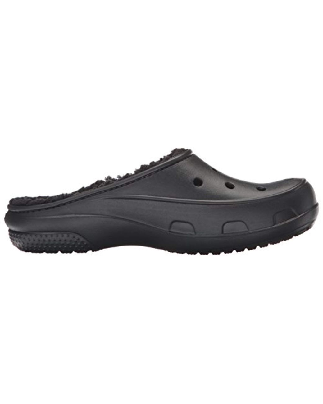 Crocs™ Freesail Plush Lined Clog in Black | Lyst