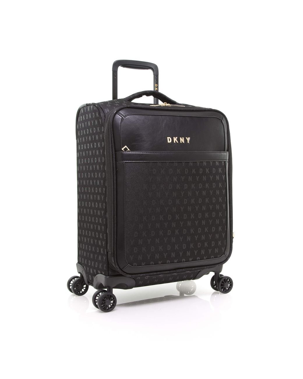 DKNY Signature Softside Spinner Luggage With Tsa Lock in Black | Lyst