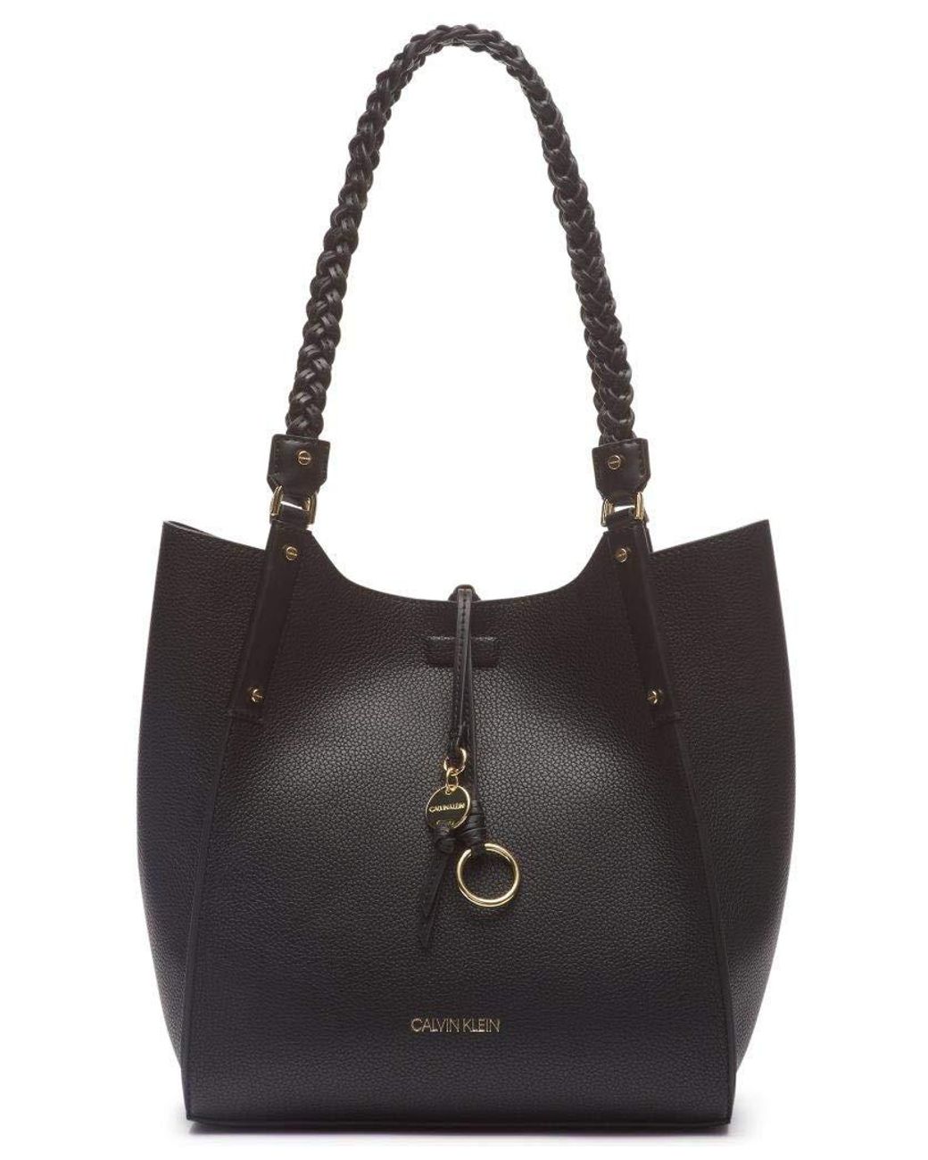 Calvin Klein Shelly Rocky Road Novelty Tote in Black/Gold (Black) - Lyst