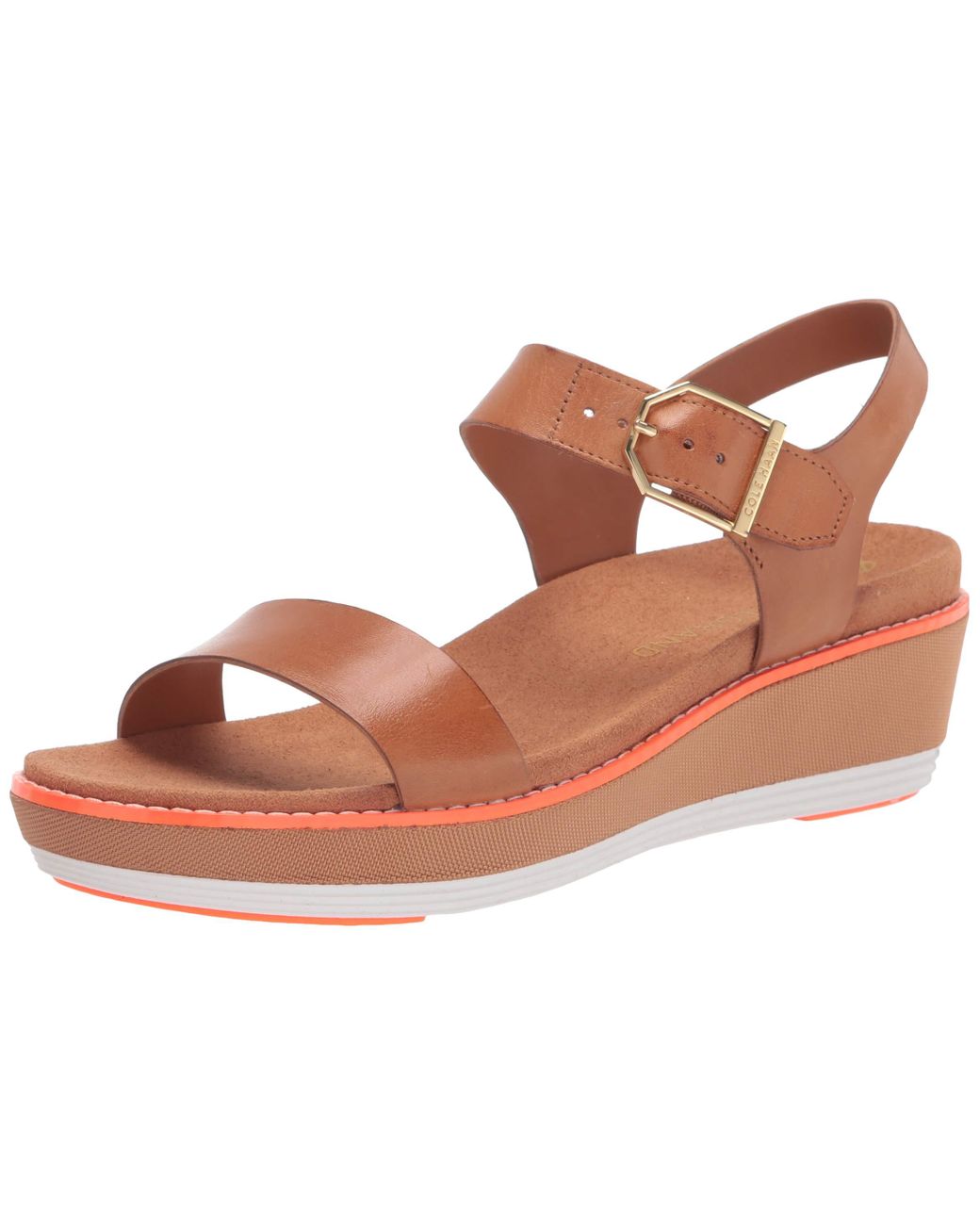 cole haan leather flat sandals