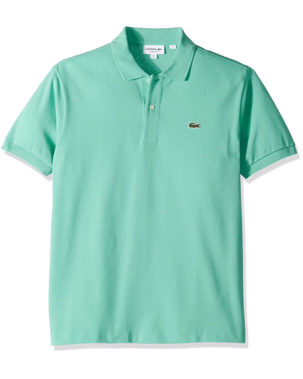 Lacoste Legacy Short Sleeve L.12.12 Pique Polo Shirt in Mint Green ...