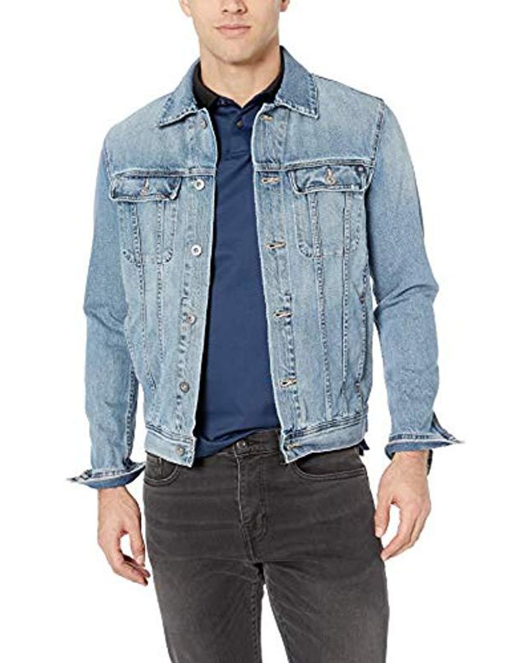 AG Jeans Dart Long Sleeve Prime Denim Jacket in Blue for Men - Save 36% ...