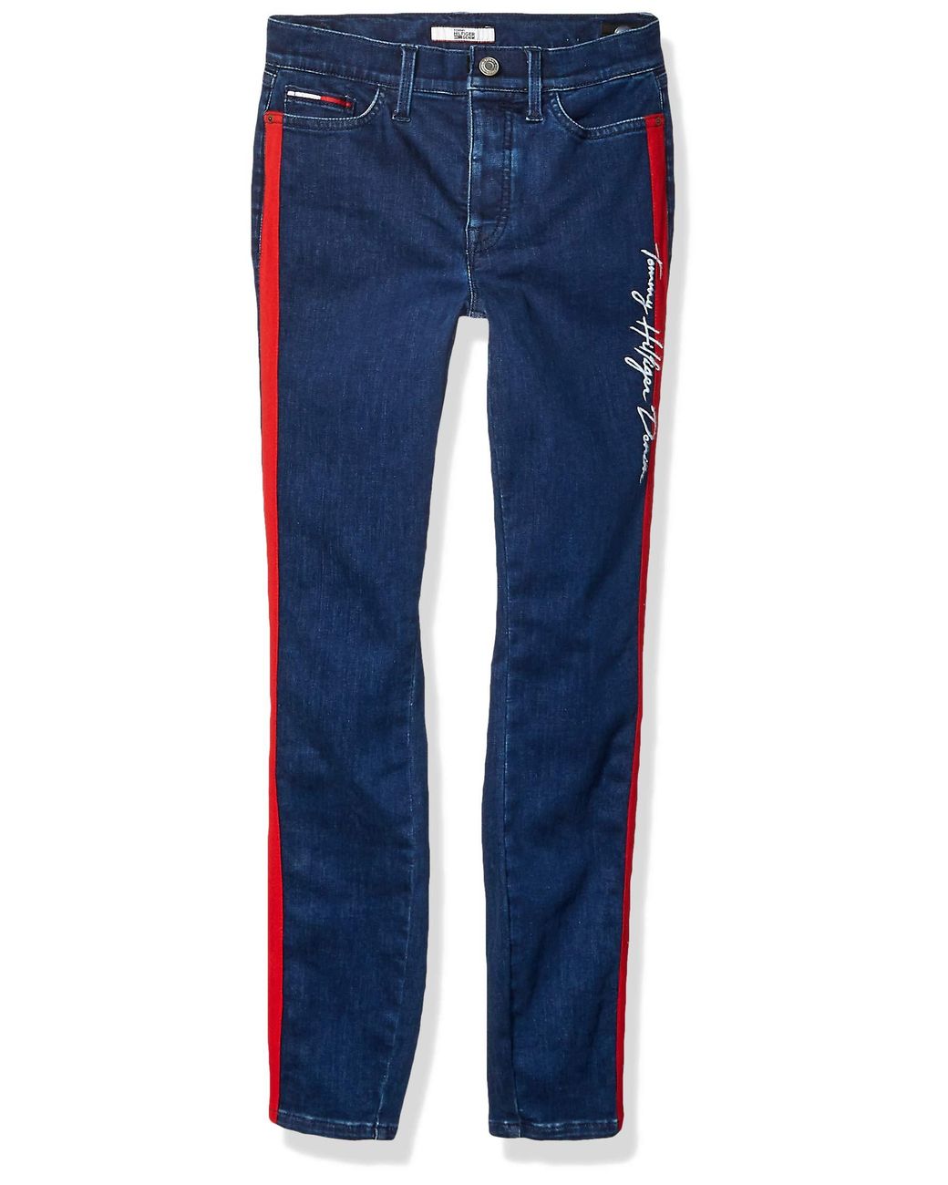 Tommy Hilfiger Girls Big Adaptive Denim Short with Velcro Brand Closure and Magnetic Fly 