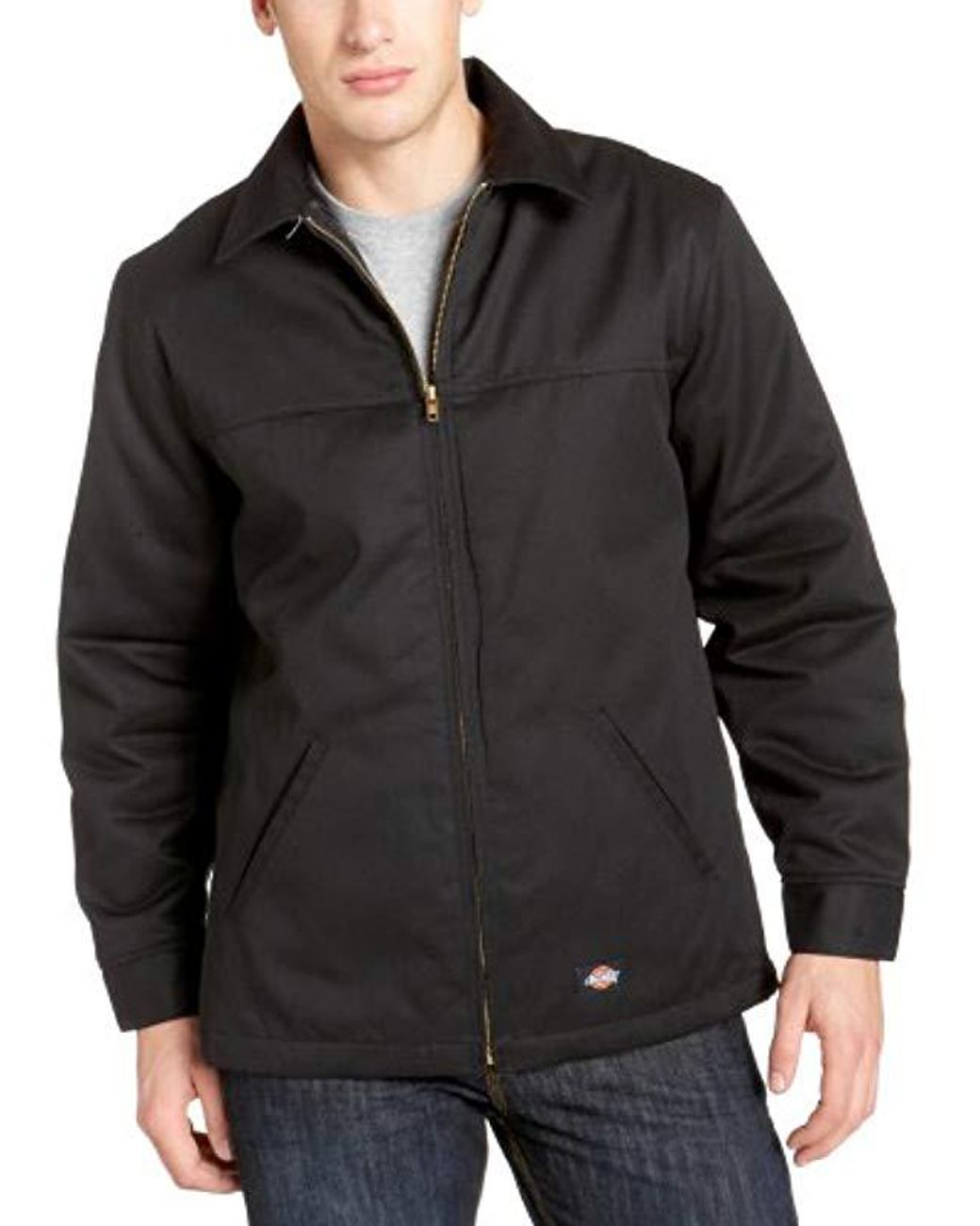 Dickies Hip Length Twill Jacket Big in Black for Men - Save 13% - Lyst