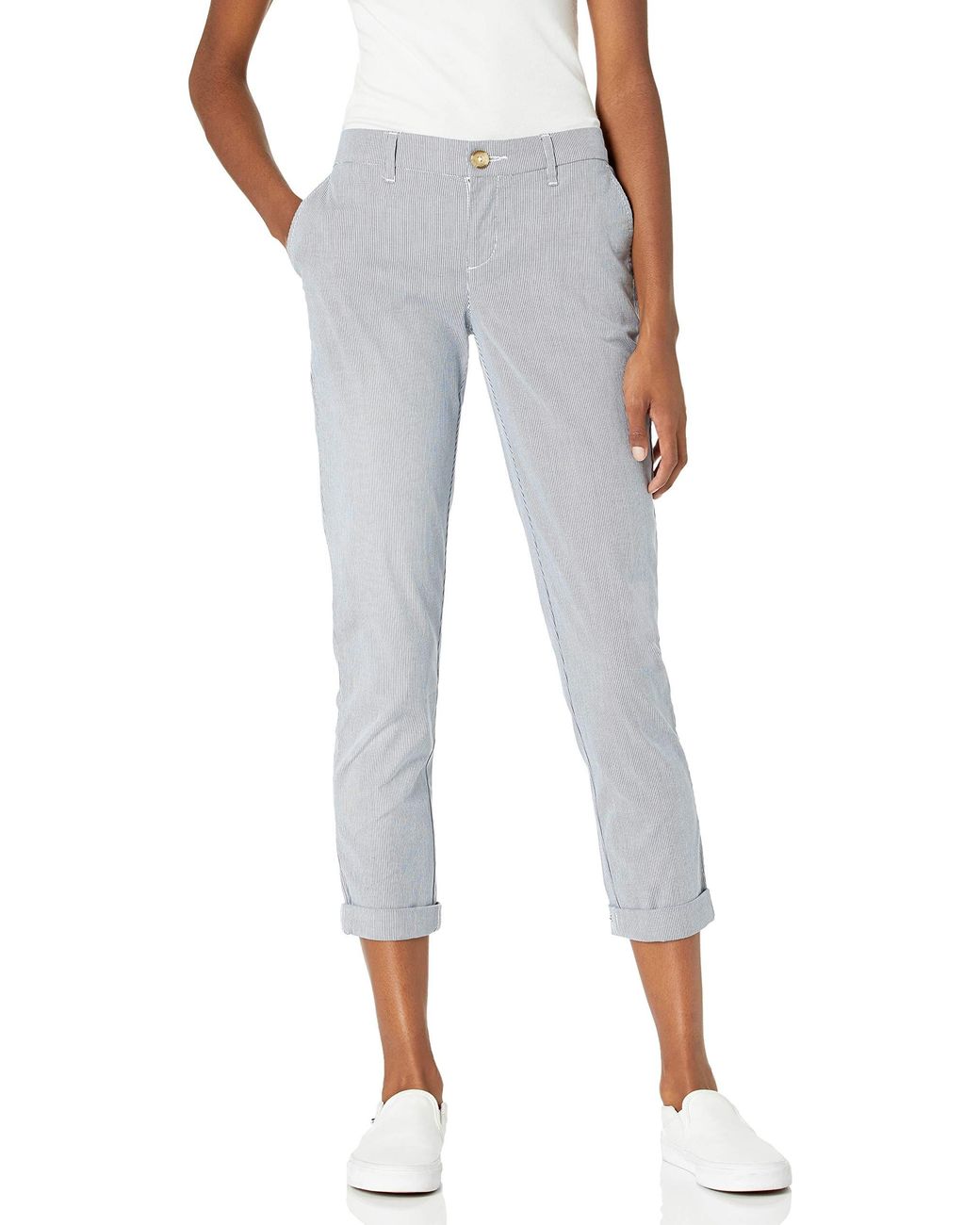 Tommy Hilfiger Relaxed Fit Hampton Chino Pant in Blue/White (Blue) - Lyst