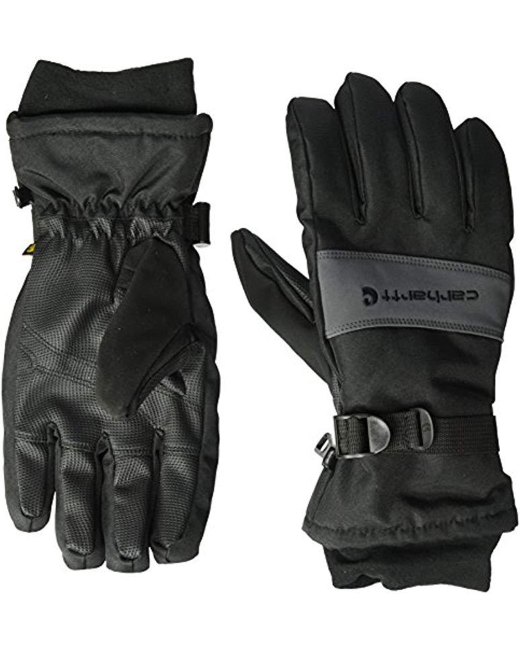 Carhartt Mens W.P Waterproof Insulated Work Glove Brown Black Large Brand New