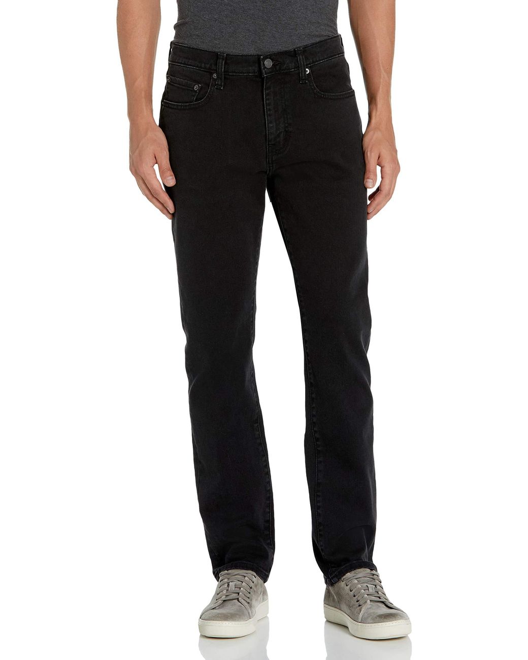Amazon Essentials Denim Athletic-fit Stretch Jean in Washed Black ...