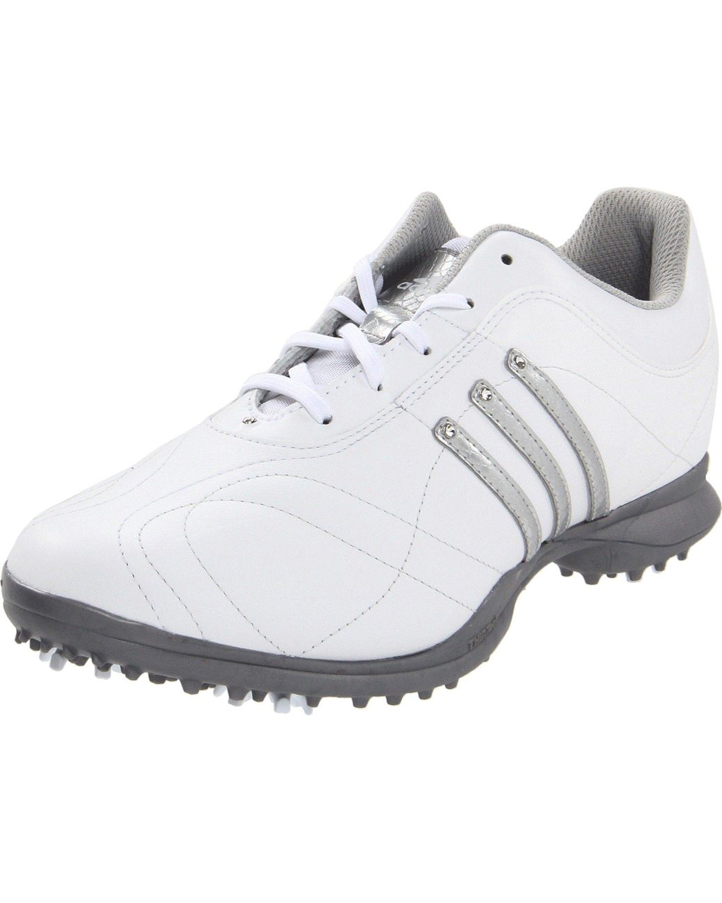 adidas Signature Natalie 2.0 Golf Shoe,white/metallic Silver/metallic