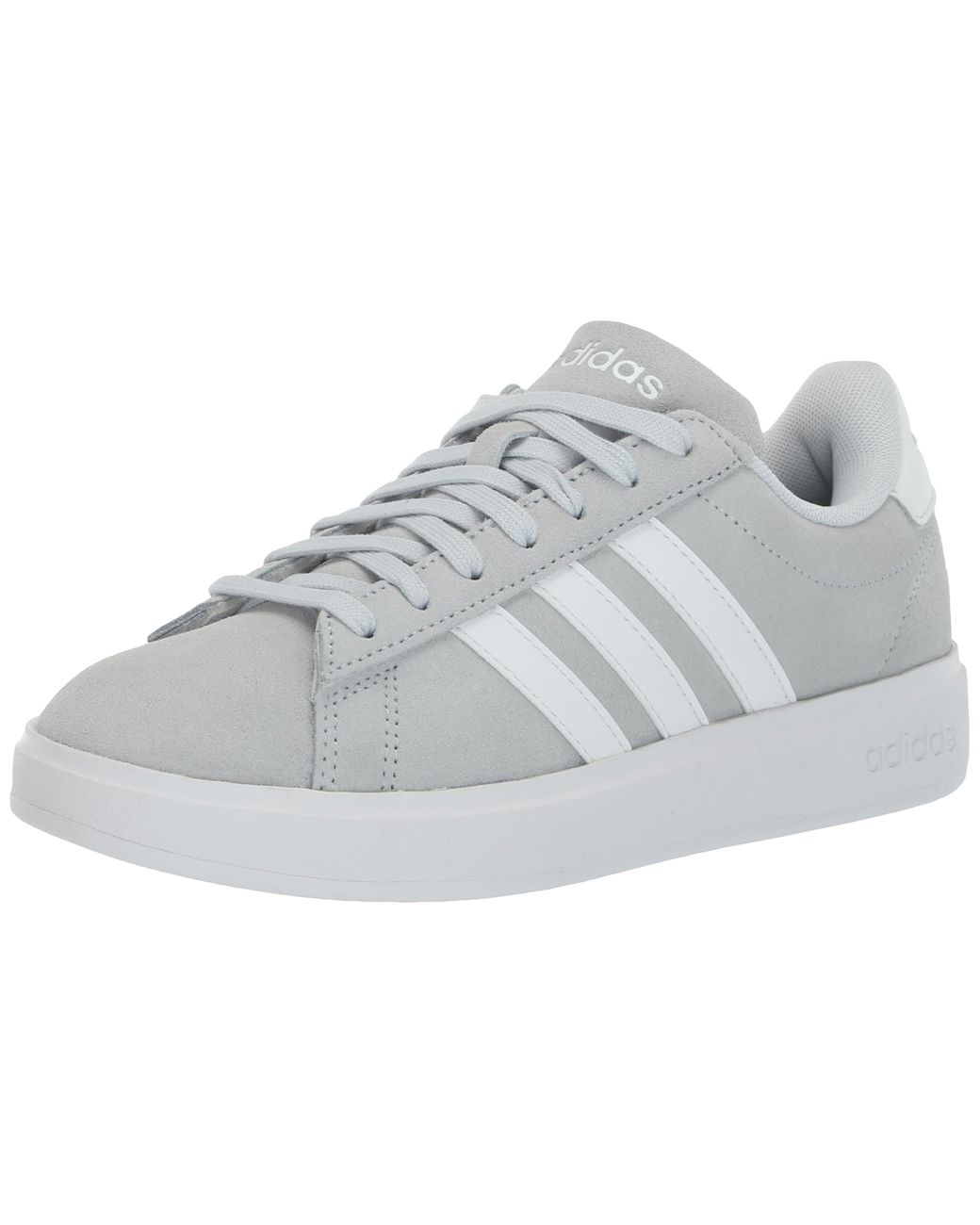 Adidas grey top court shoes