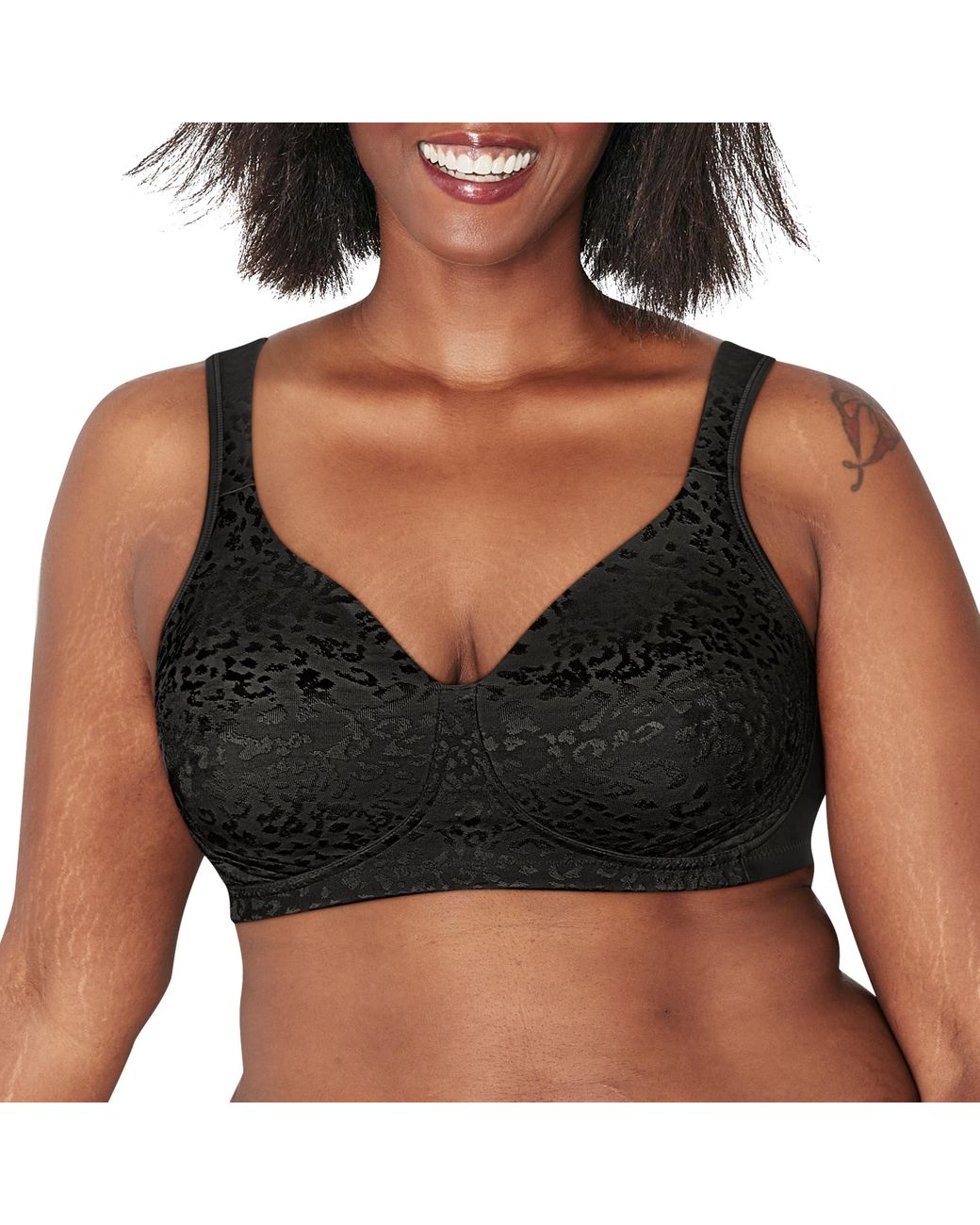 Playtex 18-hour Ultimate Lift & Support Wireless Full-coverage Bra in Black