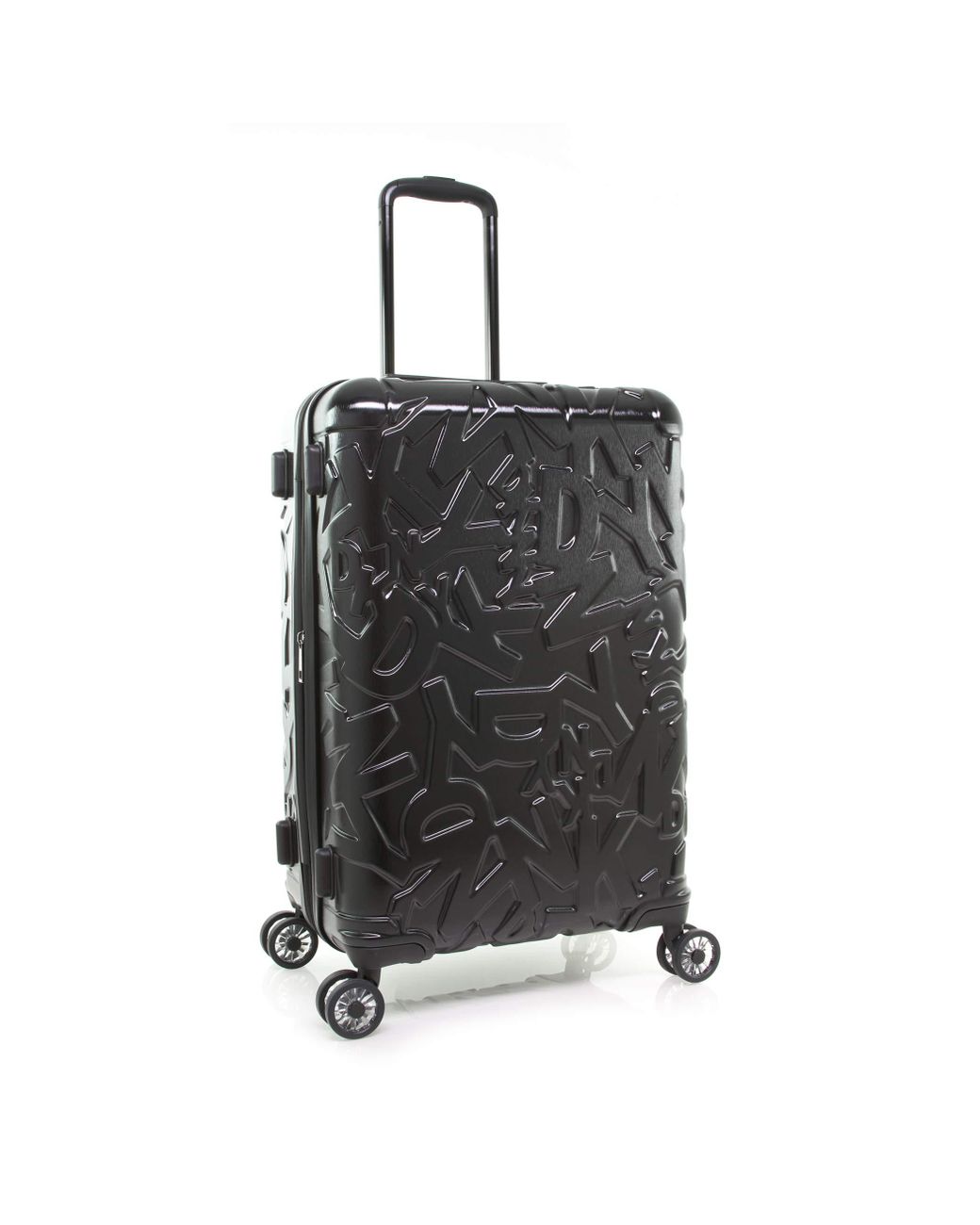 dkny silver suitcase