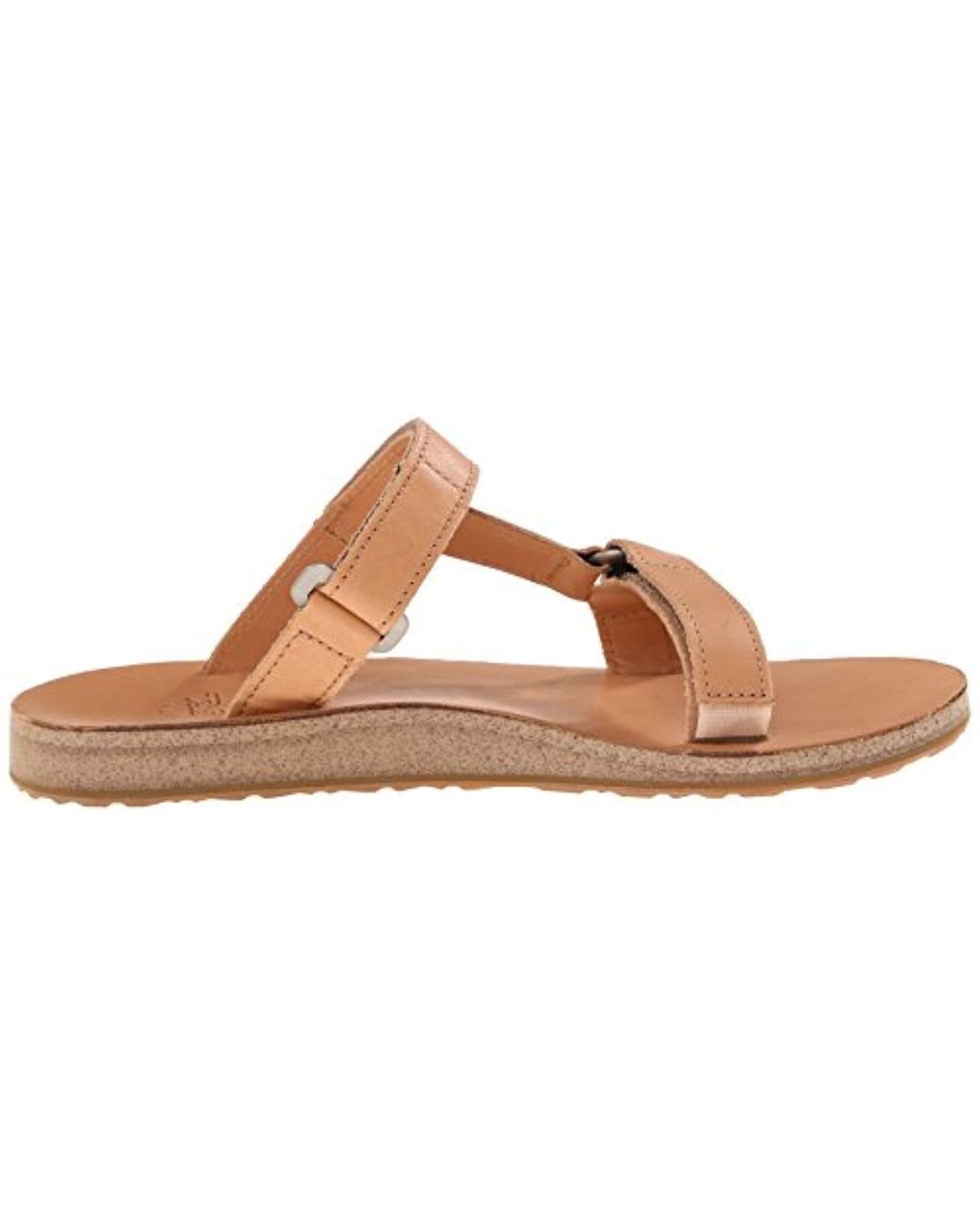 Teva Universal Slide Leather Sandal in Brown | Lyst