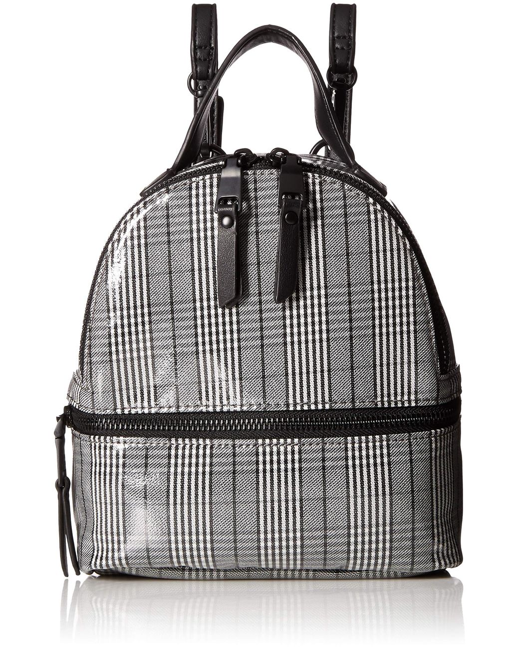 steve madden backpack black and white