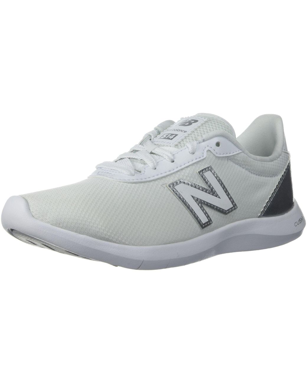 New Balance 514 V1 Cross Trainer in White/Metallic Silver (Metallic ...