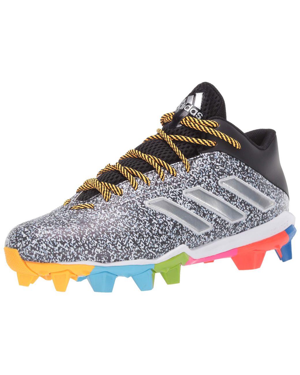 adidas S American Football Shoes in Black/Silver Metallic/White (White) for  Men | Lyst