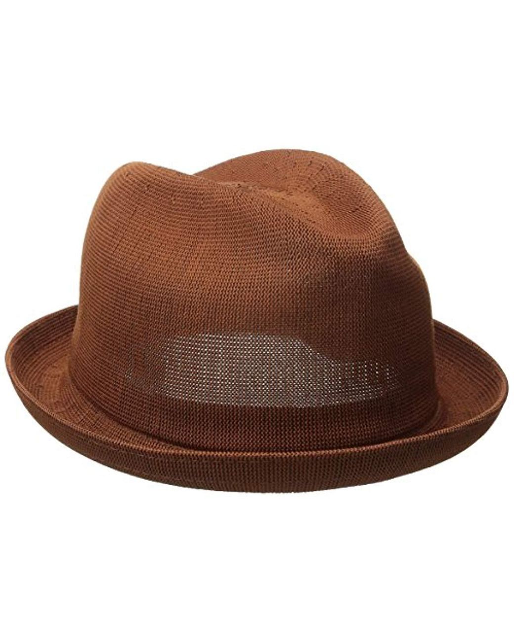 Kangol Synthetic Tropic Player Fedora Hat in Cognac (Brown) for Men Lyst