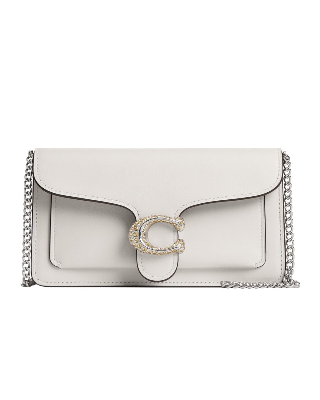 Carousell Coach Tabby Woc White COACH Tabby Chain Clutch In White Lyst