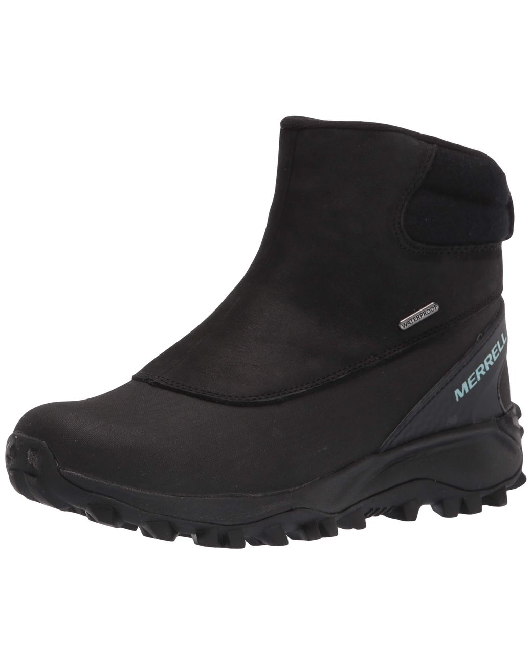 Merrell Thermo Kiruna Mid Zip Waterproof Snow Boot in Black for Men Lyst