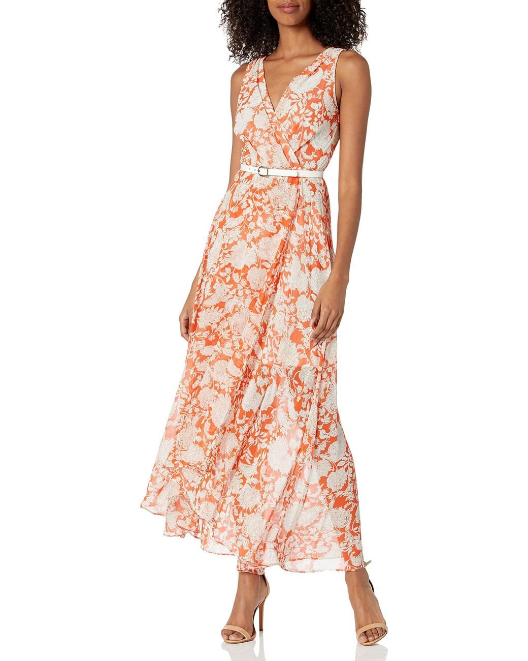 Tommy Hilfiger Chiffon Midi Dress Lyst