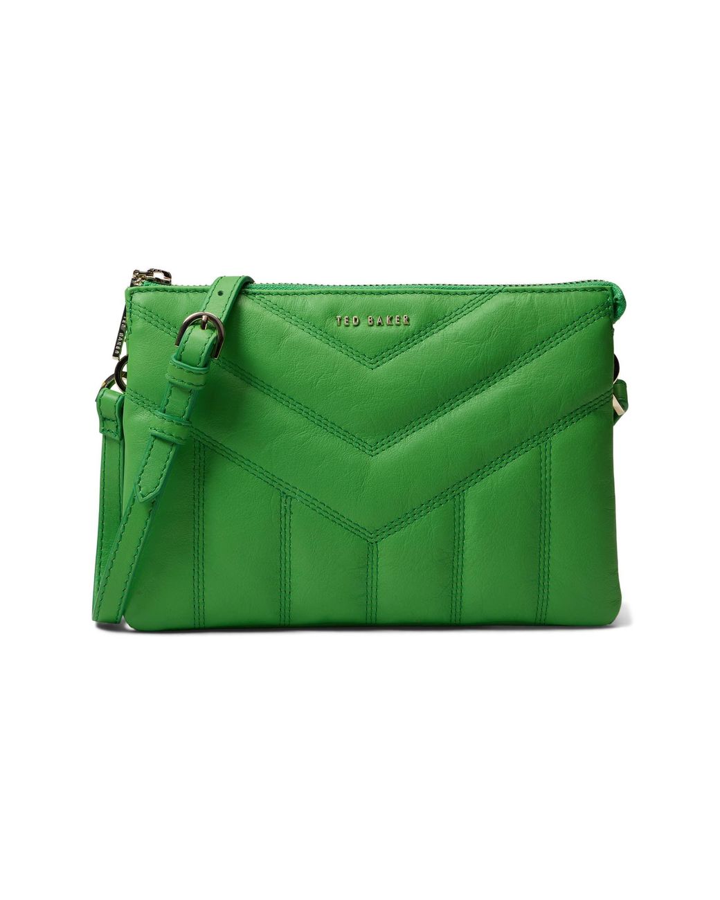 Ted Baker Ayasini Quilted Puffer Cross Body Bag in Green Lyst