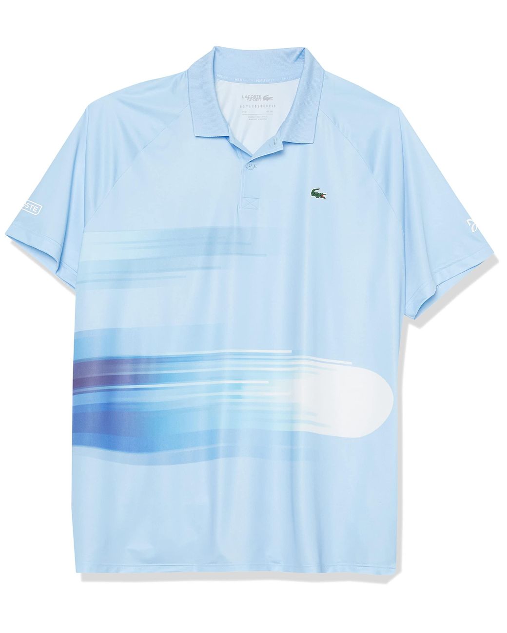 Lacoste Novak Djokovic On-court Ombre Fire Ball Polo Shirt in Blue for Men  | Lyst