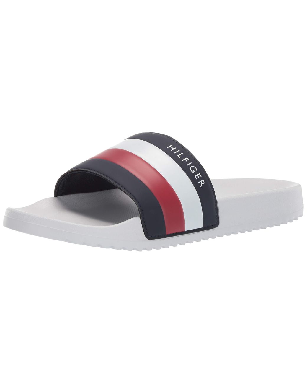 Tommy Hilfiger Rozi Slide Sandals in White for Men - Lyst