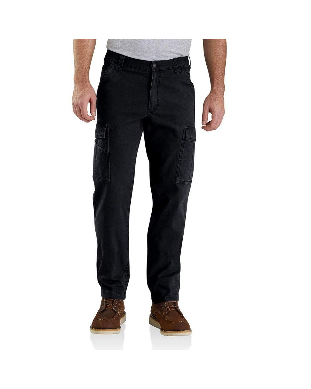 Carhartt Rugged Flex Relaxed Fit Canvas Cargo Work Pant in Black for ...