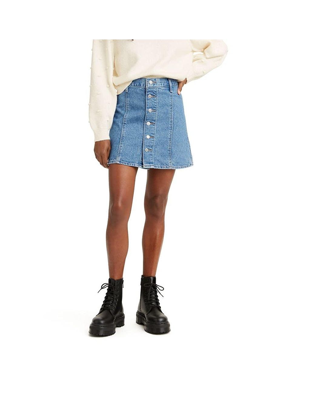 satin jacquard mini skirt