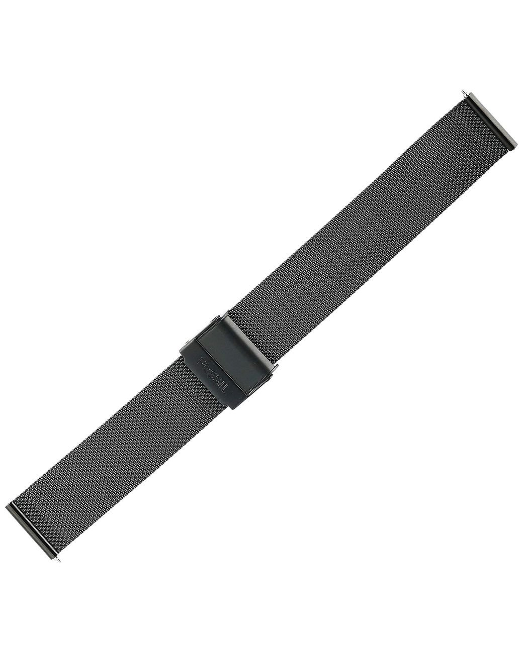 Fossil 22mm Mesh Interchangeable Watch Band Strap in Black Lyst