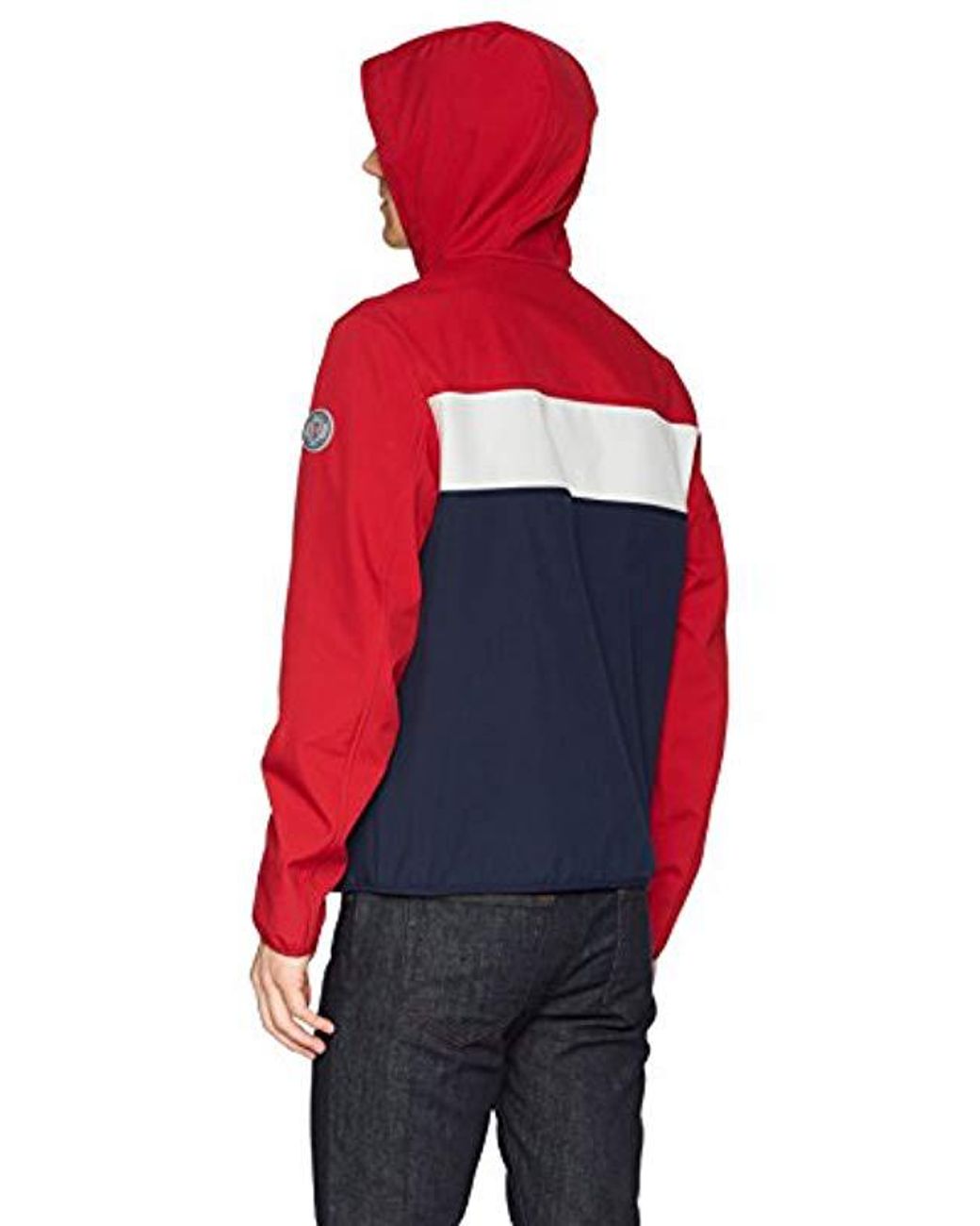 tommy hilfiger men's hooded performance soft shell jacket