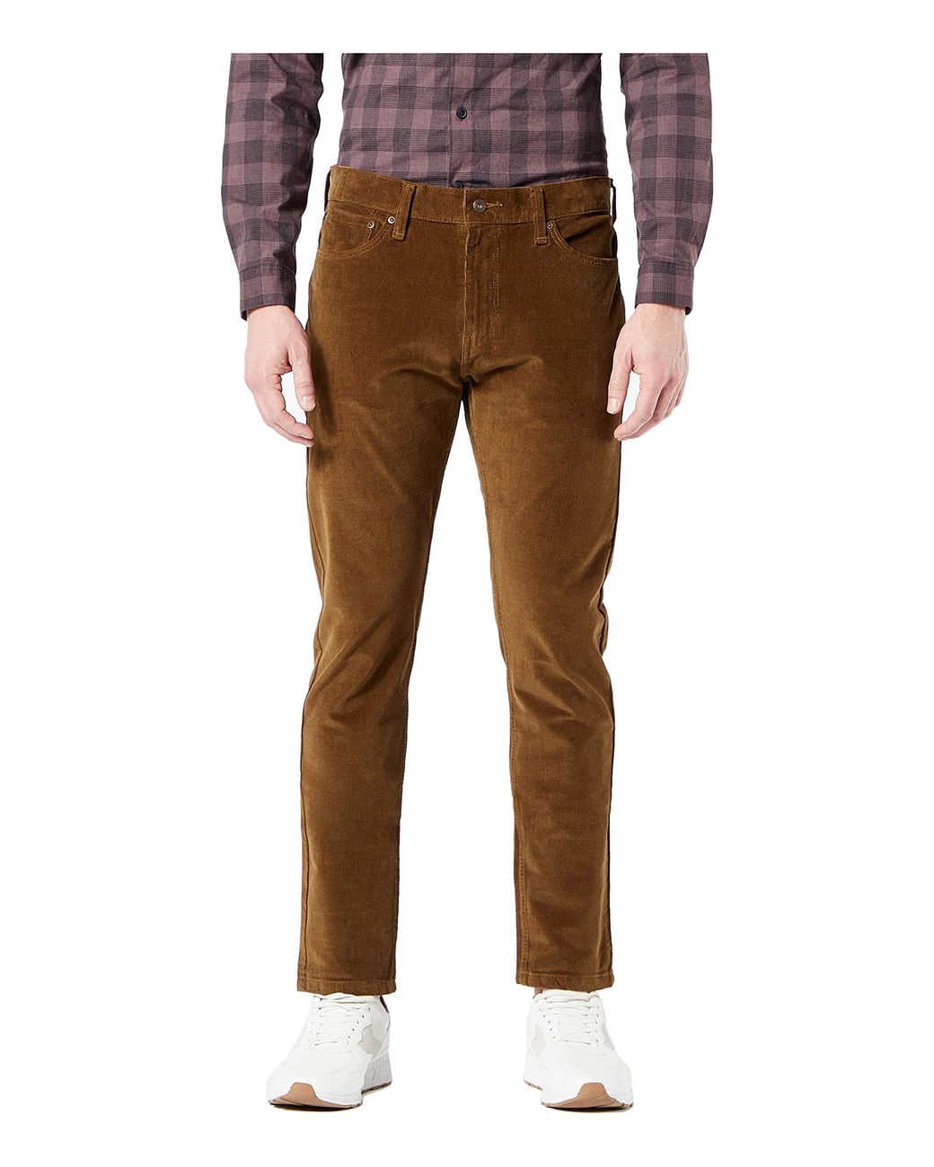 Dockers Denim Slim Fit Ultimate Jean Cut Pants in Brown for Men - Lyst