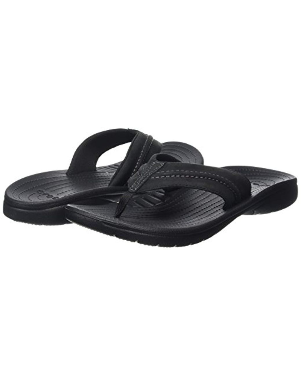 Crocs™ Yukon Mesa Flip Flops in Black for Men | Lyst