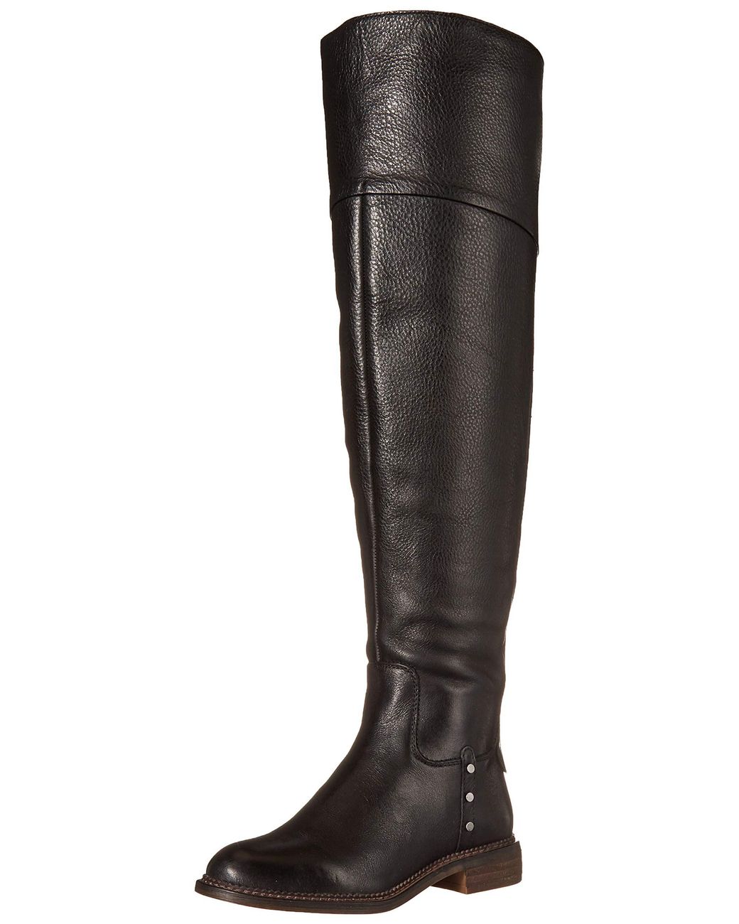 Franco Sarto Leather Haleen Over-the-knee Boot in Black - Save 37% - Lyst