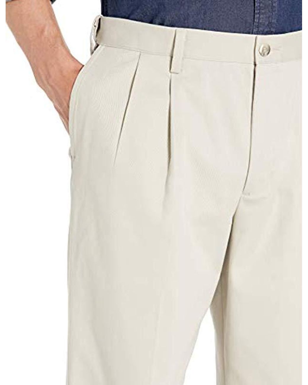 Dockers Relaxed Fit Easy Comfort Pants D4 Pleated In Cloud