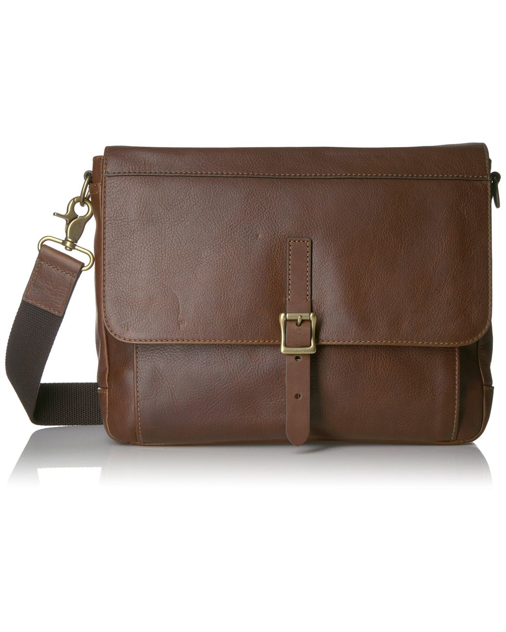 Fossil Defender Waxed Canvas East West City Bag in Black for Men Lyst