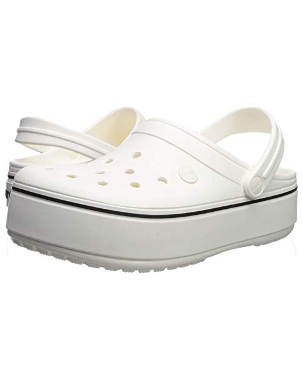 White outlet crocband clog