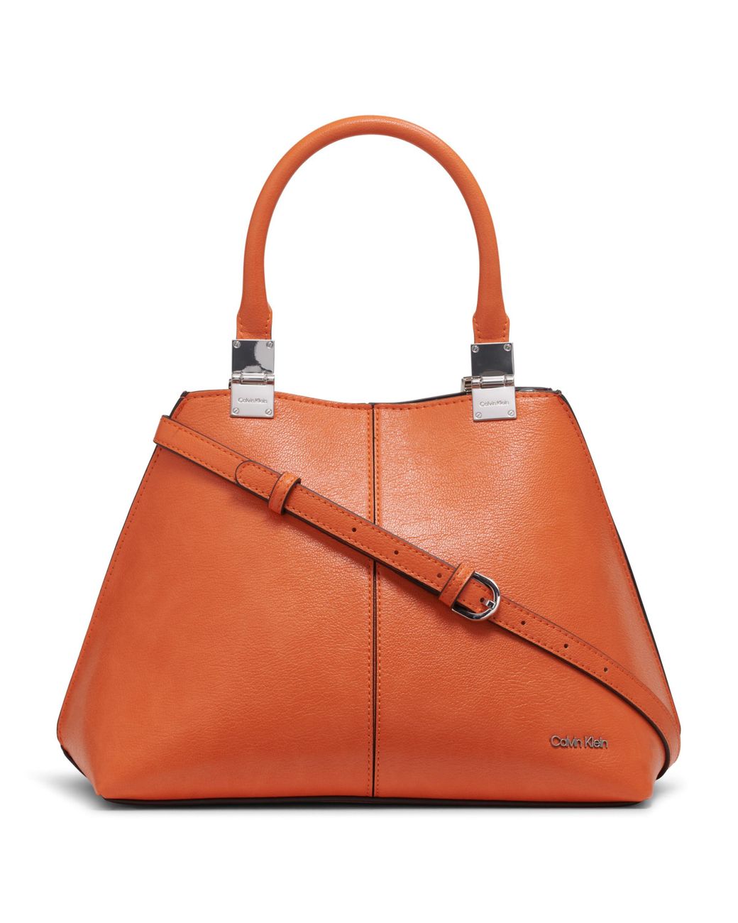 Calvin Klein Granite Convertible Satchel in Orange Lyst UK