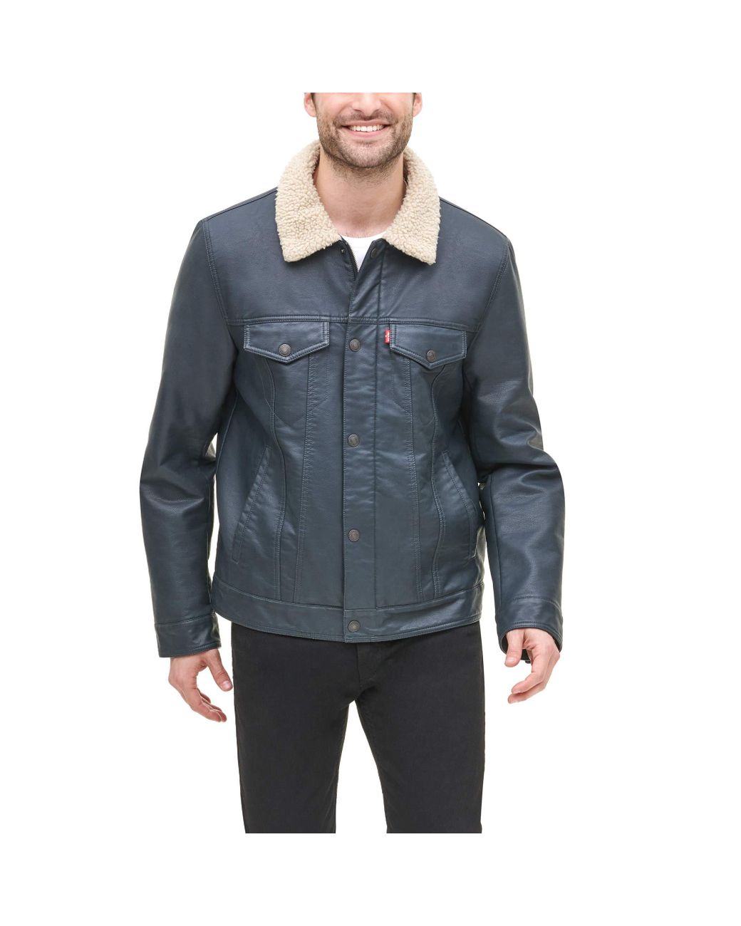 levis leather sherpa