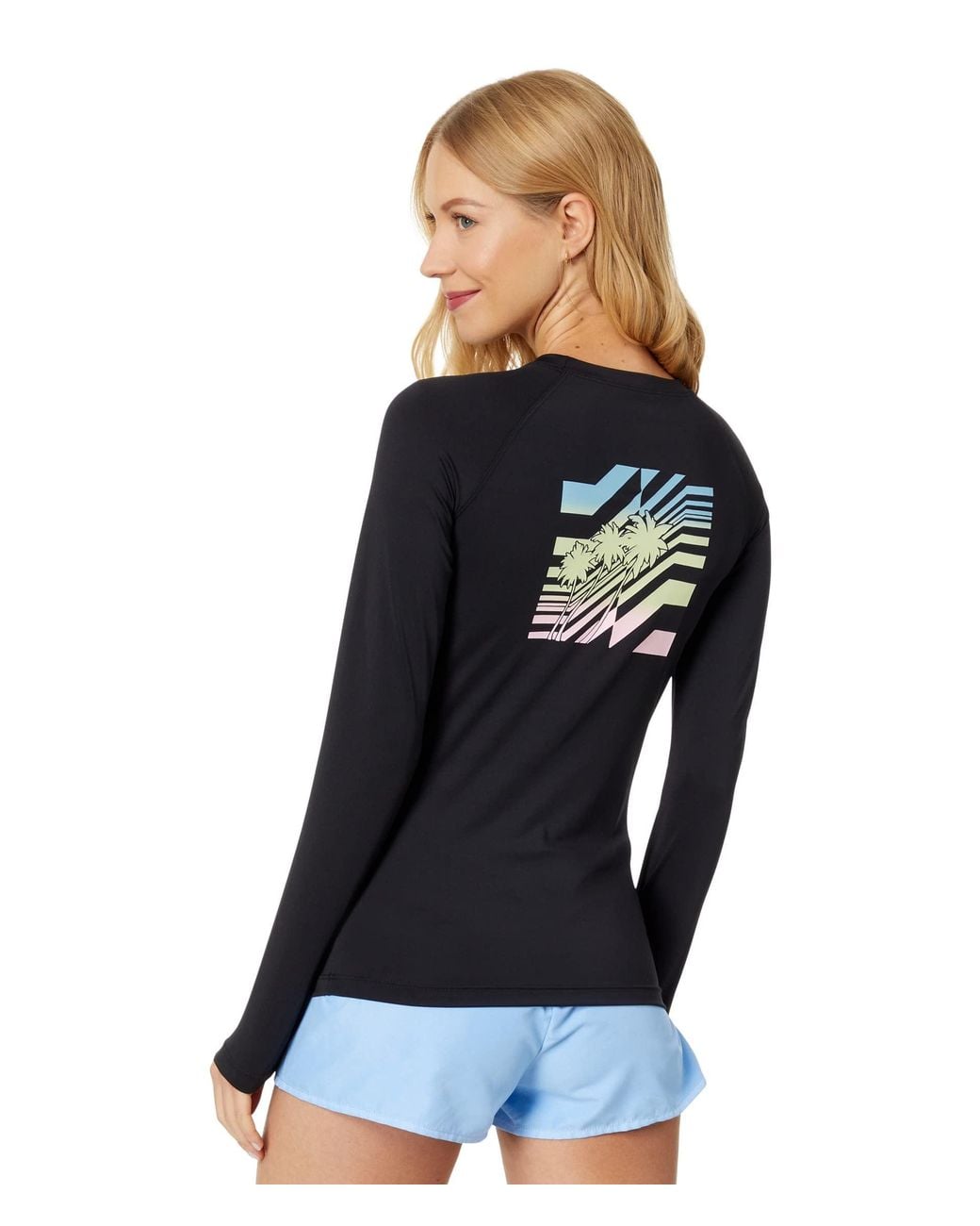Billabong Standard Sol Searcher Long Sleeve Rashguard in Blue Lyst