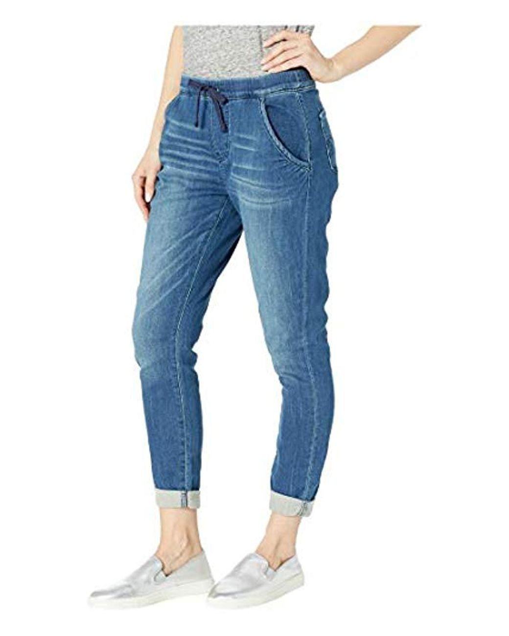 Signature by Levi Strauss & Co. Gold Label Women's Blue Mid-rise Cropped  Lounge Jogger