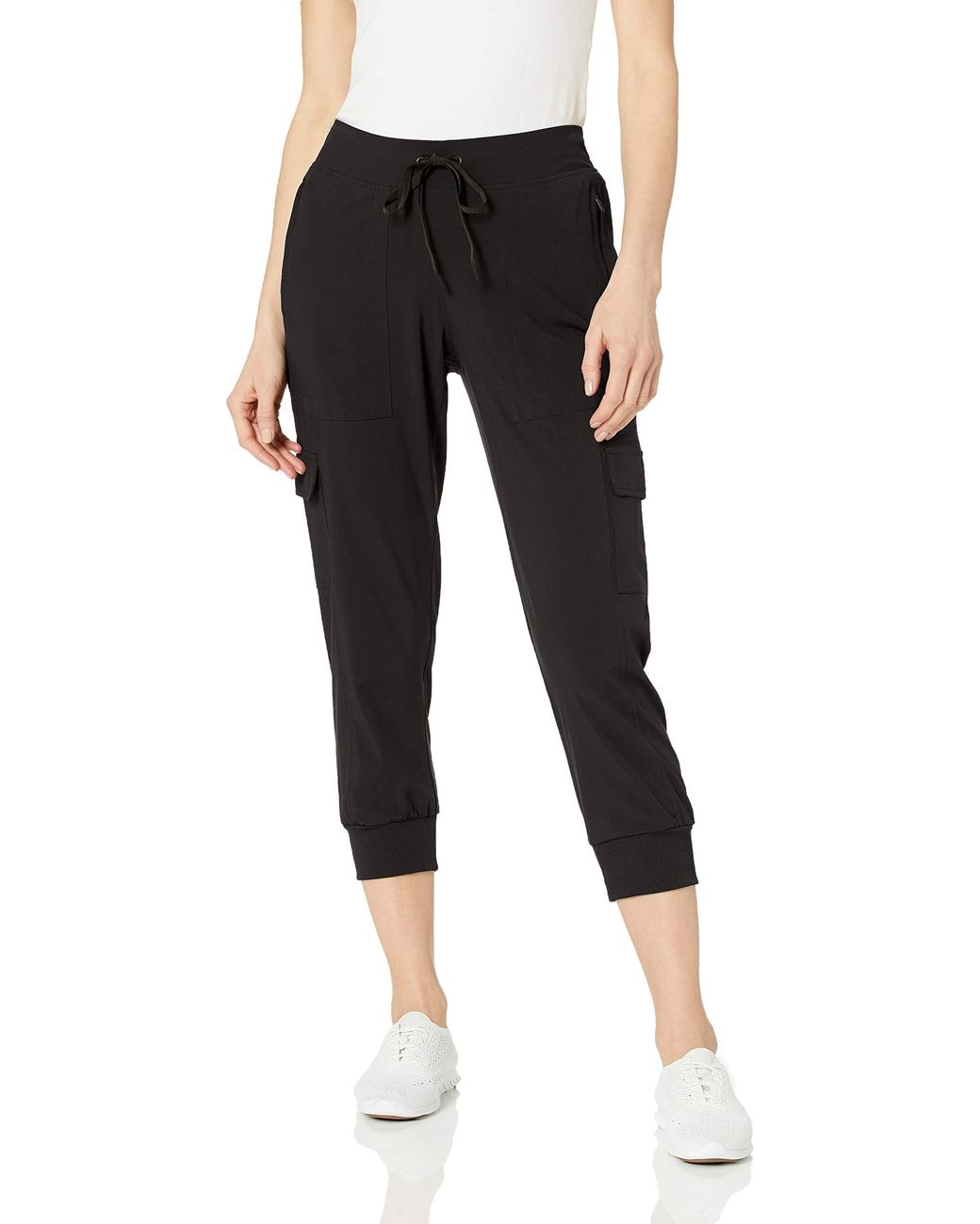 Marc New York Synthetic Commuter Active Cargo Crop Jogger in Black - Lyst