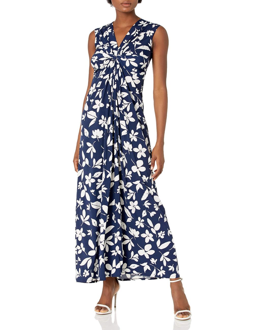 eliza j twist front maxi dress
