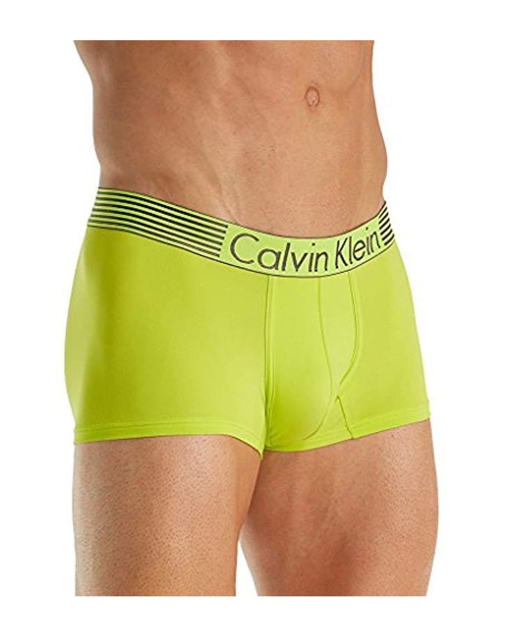 Calvin Klein Underwear Iron Strength Micro Low Rise Trunks in Yellow for  Men | Lyst