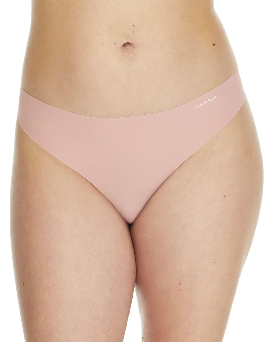 Calvin Klein Invisibles Thong Multipack Panty in Natural | Lyst