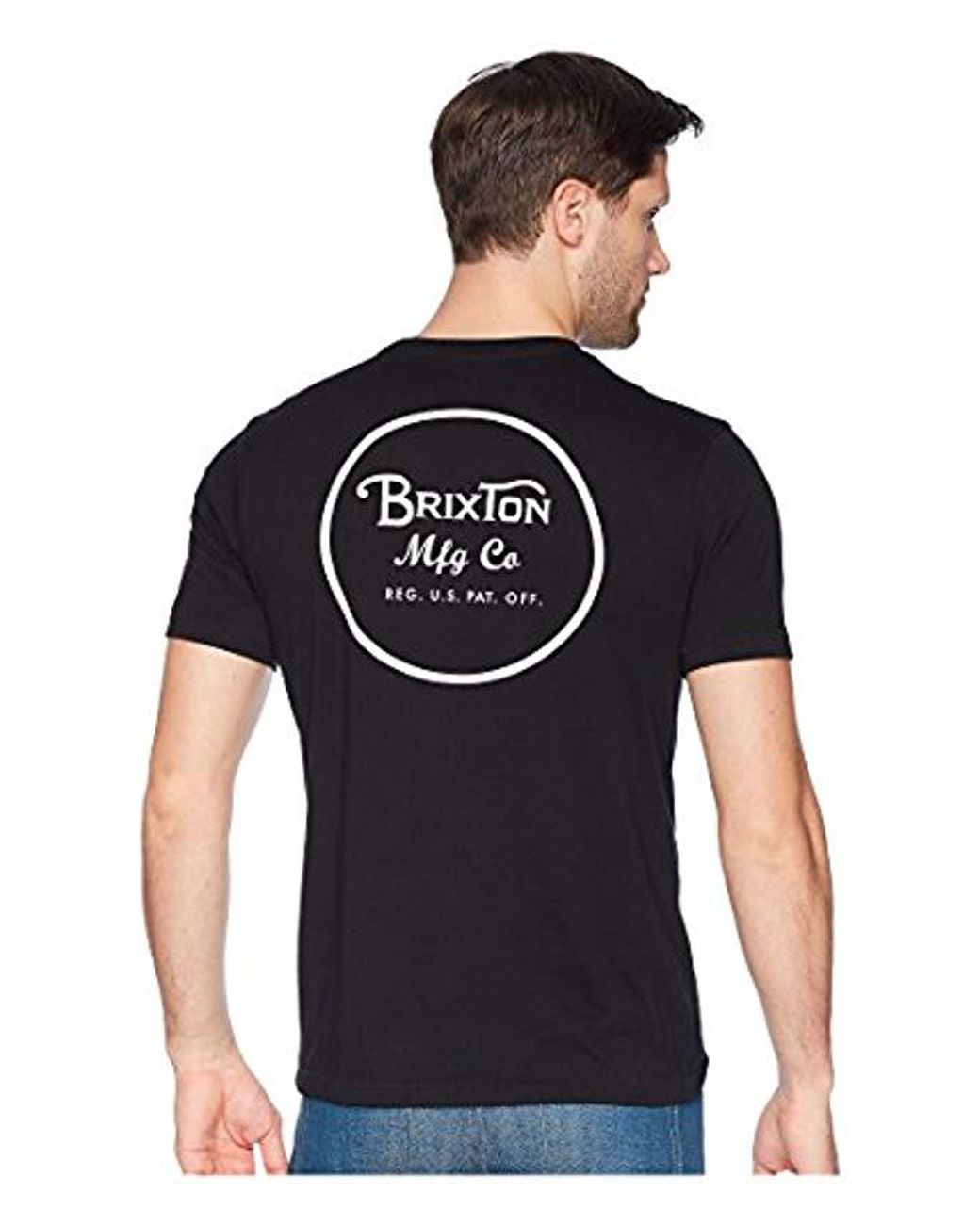 Brixton Mens Wheeler Ii Short Sleeve Standard Fit Tee