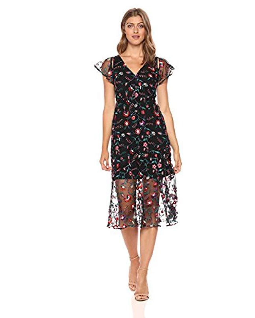 sam edelman floral embroidered dress