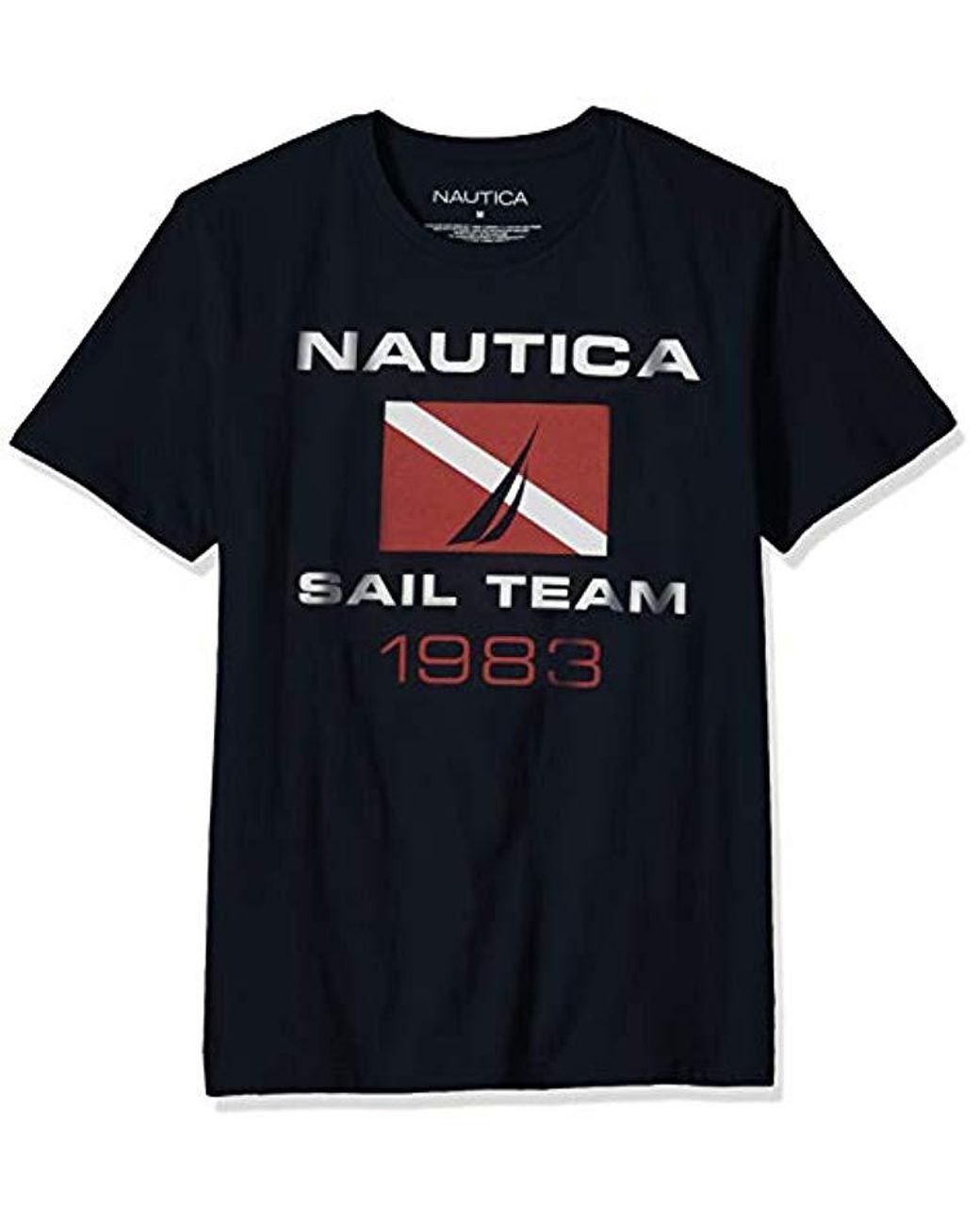 Nautica Short Sleeve 100 Cotton L Series Graphic Tee in Blue for Men